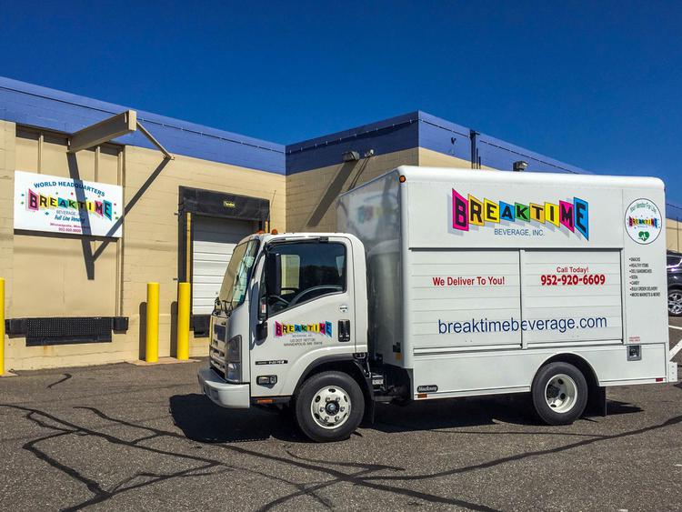 Breaktime Beverage delivery van.