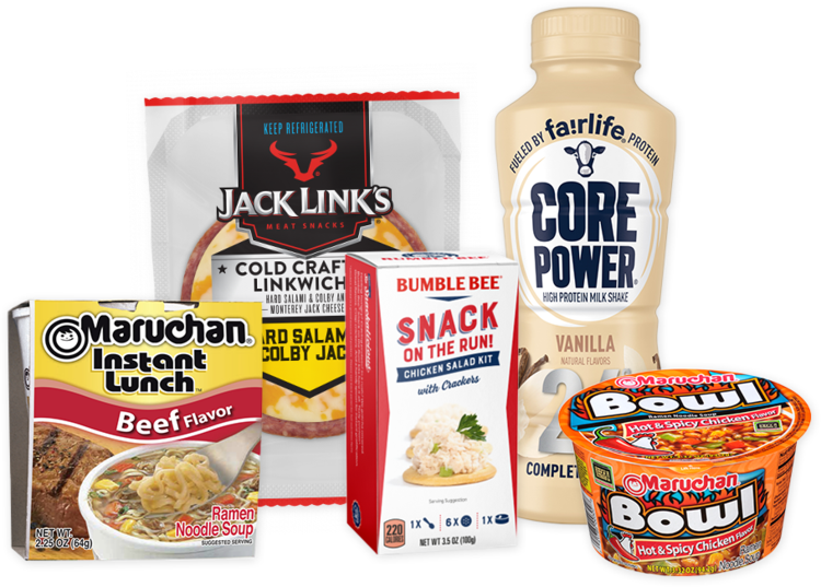 Frozen food vending options from Breaktime Beverage